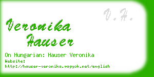 veronika hauser business card